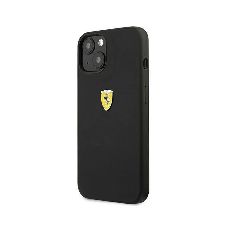 Ferrari FESSIHCP13SBK iPhone 13 mini 5,4 juodas/juodas deklas Silikonas