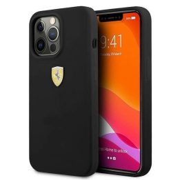Ferrari FESSIHCP13XBK iPhone 13 Pro Max 6,7 juodos/juodos spalvos deklas Silikonas
