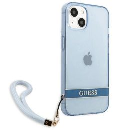 Guess GUHCP13MHTSGSB iPhone 13 6.1 mėlynas / mėlynas deklas permatomas Stap