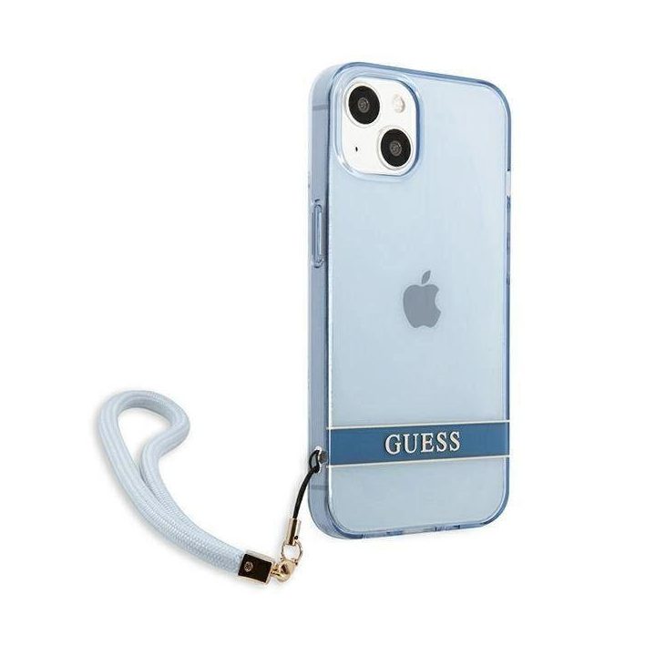 Guess GUHCP13MHTSGSB iPhone 13 6.1 mėlynas / mėlynas deklas permatomas Stap