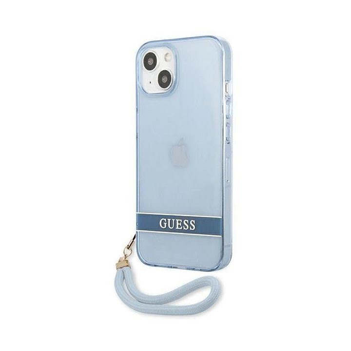 Guess GUHCP13MHTSGSB iPhone 13 6.1 mėlynas / mėlynas deklas permatomas Stap