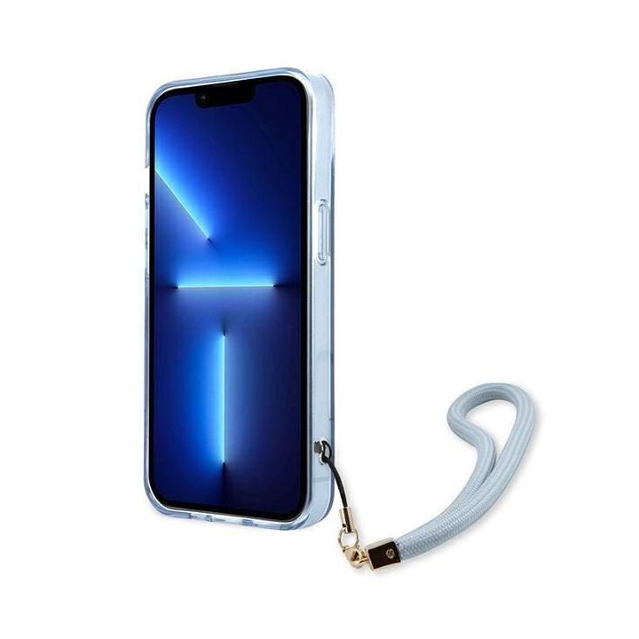 Guess GUHCP13MHTSGSB iPhone 13 6.1 mėlynas / mėlynas deklas permatomas Stap