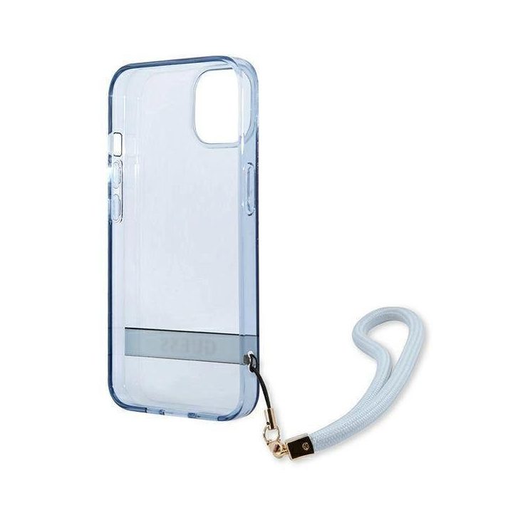 Guess GUHCP13MHTSGSB iPhone 13 6.1 mėlynas / mėlynas deklas permatomas Stap