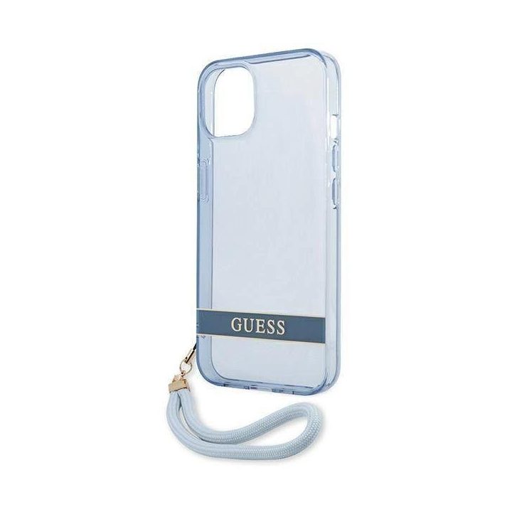 Guess GUHCP13MHTSGSB iPhone 13 6.1 mėlynas / mėlynas deklas permatomas Stap