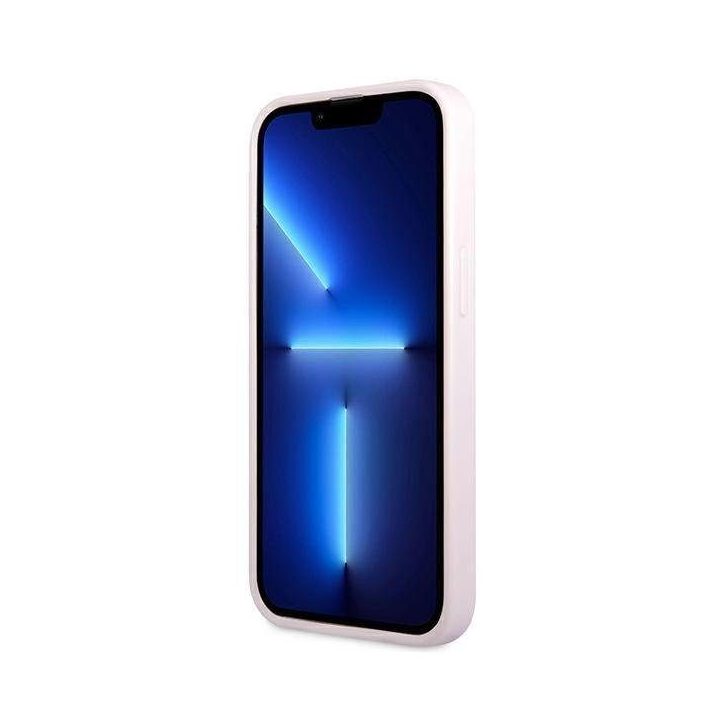 Guess GUHCP13SPSASBPU iPhone 13 mini 5,4 violetinė / violetinė Saffiano karštas antspaudas ir metalinis logotipas