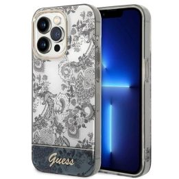 Guess GUHCP14LHGPLHG iPhone 14 Pro 6.1 pilkos/pilkos spalvos deklas Porcelain Collection