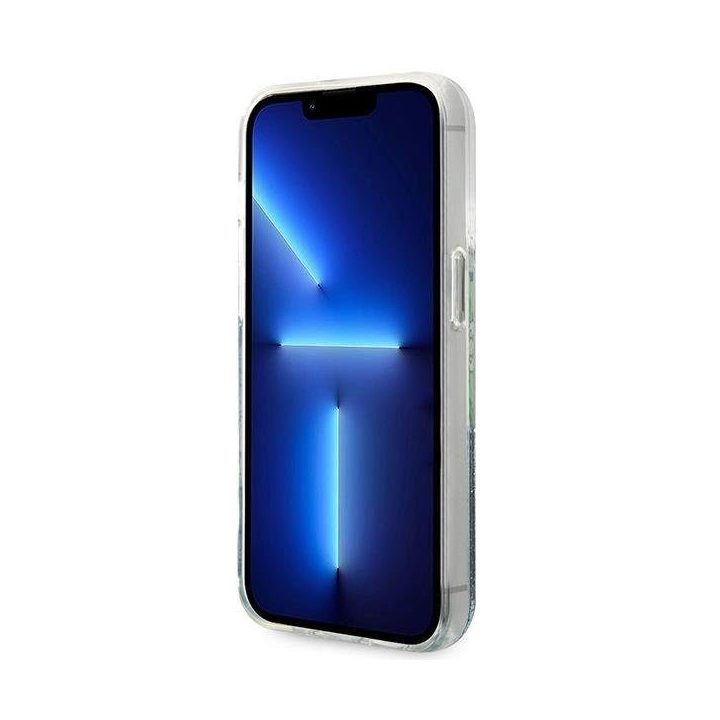 Guess GUHCP14LLFLSN iPhone 14 Pro 6,1 , žalias/žalias deklas Flower Liquid Glitter