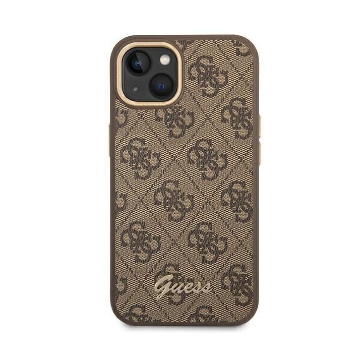 Guess GUHCP14MHG4SHW iPhone 14 Plus 6,7 rudos spalvos / rudas deklas 4G Vintage Gold Logo