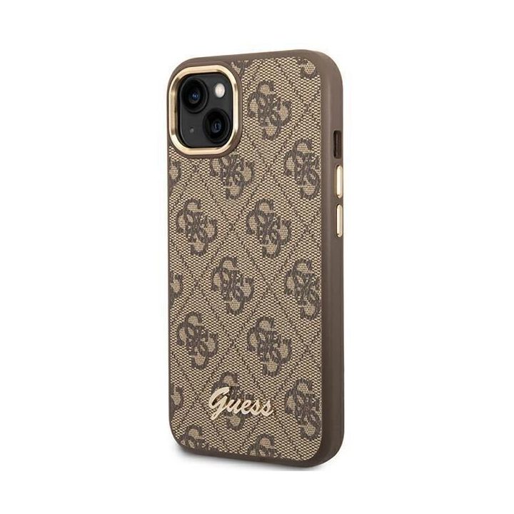 Guess GUHCP14MHG4SHW iPhone 14 Plus 6,7 rudos spalvos / rudas deklas 4G Vintage Gold Logo