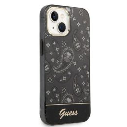 Guess GUHCP14MHGBNHK iPhone 14 Plus 6,7 juodos/juodos spalvos deklas Bandana Paisley