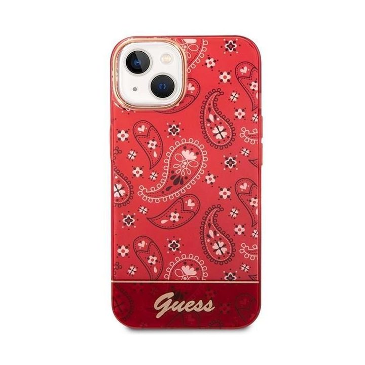Guess GUHCP14MHGBNHR iPhone 14 Plus 6,7 raudonas/raudonas deklas Bandana Paisley