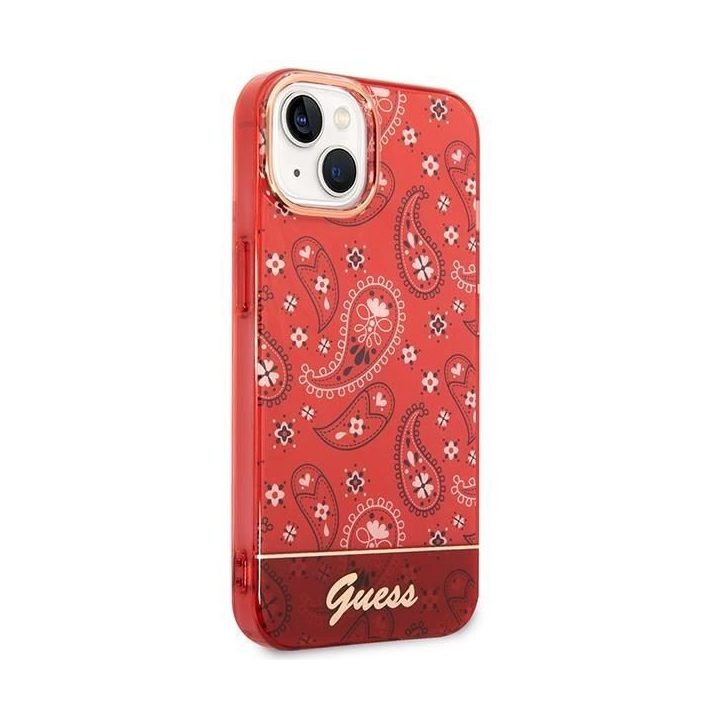 Guess GUHCP14MHGBNHR iPhone 14 Plus 6,7 raudonas/raudonas deklas Bandana Paisley