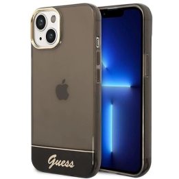Guess GUHCP14MHGCOK iPhone 14 Plus 6,7 juodas / juodas deklas permatomas