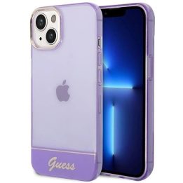 Guess GUHCP14MHGGCOU iPhone 14 Plus 6,7 violetinės / violetinės spalvos deklas permatomas