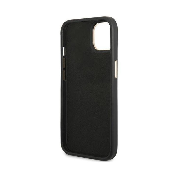Guess GUHCP14MHGGCRHK iPhone 14 Plus 6,7 juodas / juodas kietas dėklas Croco kolekcija