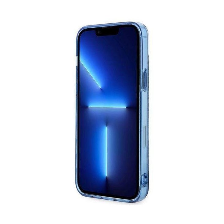 Guess GUHCP14MHGPLHB iPhone 14 Plus 6.7 mėlynas/mėlynas deklas Porcelain Collection