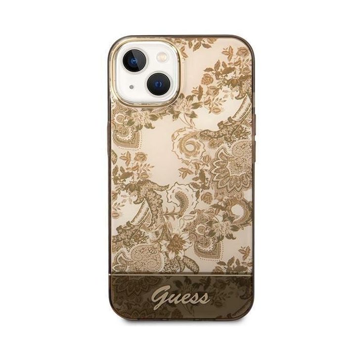 Guess GUHCP14MHGPLHC iPhone 14 Plus 6.7 ochros spalvos deklas Porcelain Collection