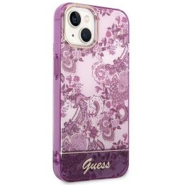 Guess GUHCP14MHGPLHF iPhone 14 Plus 6.7 fuksijų/sučia spalvos deklas Porcelain Collection