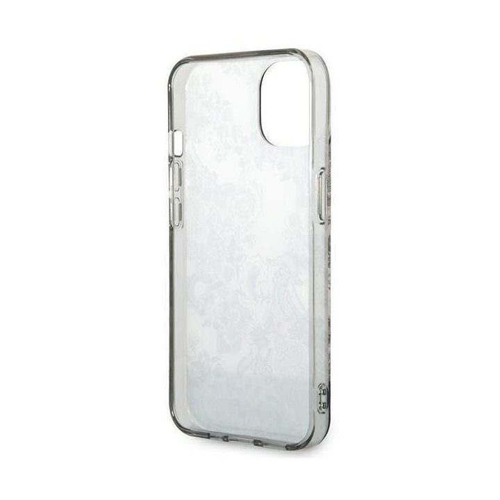 Guess GUHCP14MHGPLHG iPhone 14 Plus 6.7 pilkas / pilkas deklas Porcelain Collection