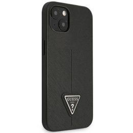 Guess GUHCP14MPSATLK iPhone 14 Plus 6,7 black / black deklas SaffianoTriangle Logo