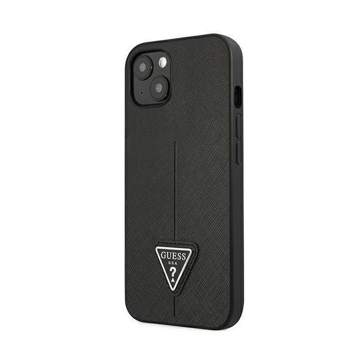Guess GUHCP14MPSATLK iPhone 14 Plus 6,7 black / black deklas SaffianoTriangle Logo