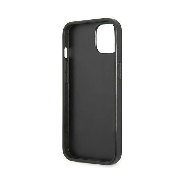 Guess GUHCP14MPSATLK iPhone 14 Plus 6,7 black / black deklas SaffianoTriangle Logo
