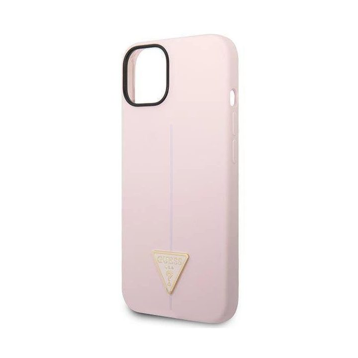 Guess GUHCP14MSLTGU iPhone 14 Plus 6.7 purpurinis / violetinis deklas Silikoninis trikampis