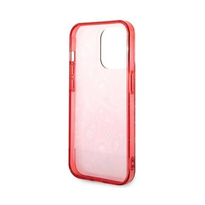 Guess GUHCP14XHGBNHR iPhone 14 Pro Max 6.7 raudonas/raudonas deklas Bandana Paisley