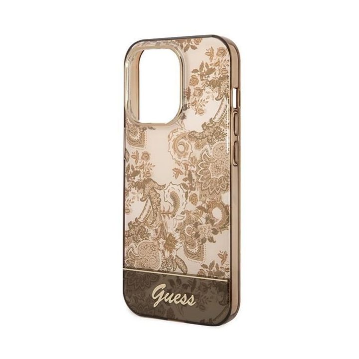 Guess GUHCP14XHGPLHC iPhone 14 Pro Max 6.7 ochros spalvos deklas Porcelain Collection