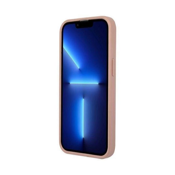 Guess GUHCP14XPSATLP iPhone 14 Pro Max 6,7 pink / pink deklas SaffianoTriangle Logo