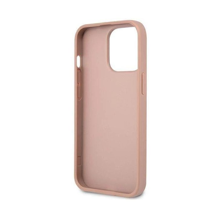 Guess GUHCP14XPSATLP iPhone 14 Pro Max 6,7 pink / pink deklas SaffianoTriangle Logo