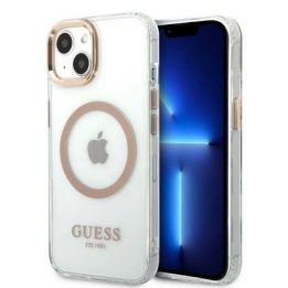 Guess GUHMP13MHTRMD iPhone 13 6.1 aukso / aukso spalvos deklas Metal Outline Magsafe