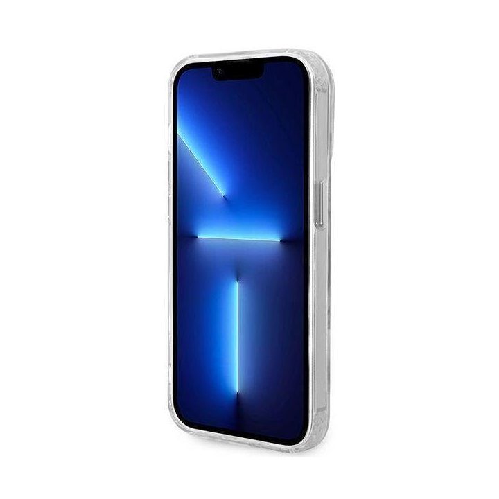 Guess GUHMP14LHTRMS iPhone 14 Pro 6.1 sidabrinis/sidabrinis deklas Metal Outline Magsafe