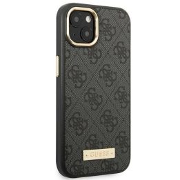 Guess GUHMP14MU4GPRK iPhone 14 Plus 6.7 black / black deklas 4G Logo Plate MagSafe