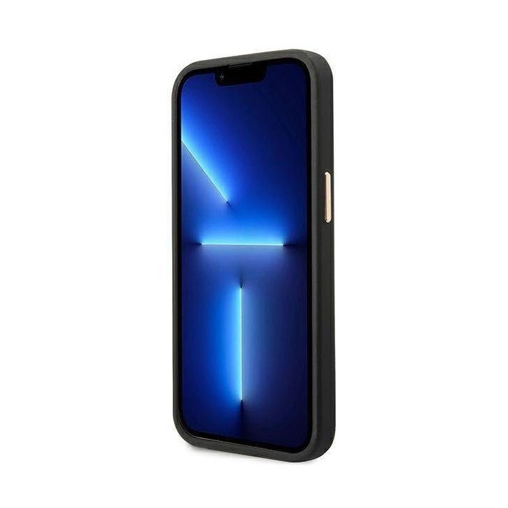 Guess GUHMP14MU4GPRK iPhone 14 Plus 6.7 black / black deklas 4G Logo Plate MagSafe