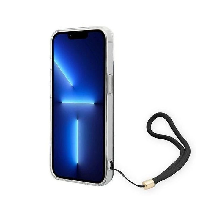 Guess GUOHCP14MH4STK iPhone 14 Plus 6.7 black / black hardcase 4G Print Strap