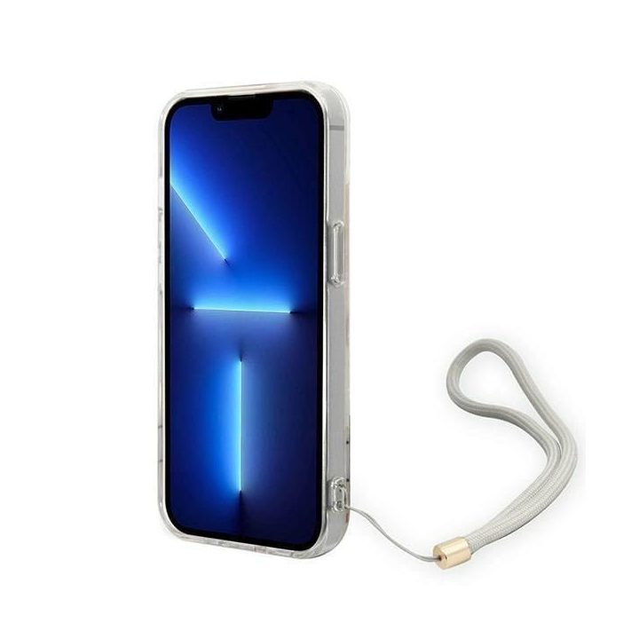 Guess GUOHCP14MHFLSU iPhone 14 Plus 6.7 violetinė / violetinė deklas Gėlių dirželis