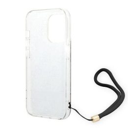 Guess GUOHCP14XH4STW iPhone 14 Pro Max 6.7 brown / brown hardcase 4G Print Strap