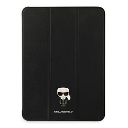 Karl Lagerfeld KLFC11OKMK iPad 11 Pro 2021 Book Cover Juodos spalvos/juodas Saffiano Karl Iconic
