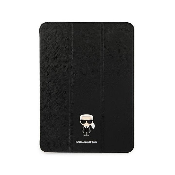 Karl Lagerfeld KLFC11OKMK iPad 11 Pro 2021 Book Cover Juodos spalvos/juodas Saffiano Karl Iconic