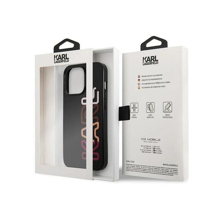 Karl Lagerfeld KLHCP13LPCOBK iPhone 13 Pro / 13 6,1 Juodos spalvos/juodas deklas Multipink Gamintojas
