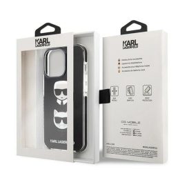 Karl Lagerfeld KLHCP13LTPE2TK iPhone 13 Pro / 13 6.1 deklas Juodos spalvos/juodas Karl&Choupette Head