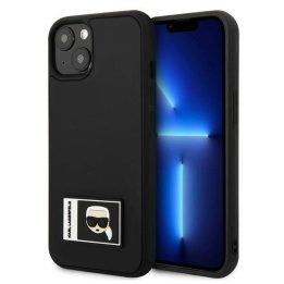Karl Lagerfeld KLHCP13S3DKPK iPhone 13 mini 5.4 juodas / juodas deklas Ikonik Patch
