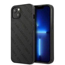 Karl Lagerfeld KLHCP13SPTLK iPhone 13 mini 5,4 deklas juodas / juodas Perforuotas Allover