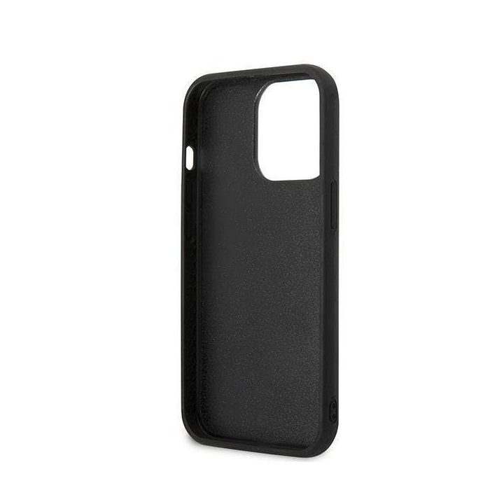 Karl Lagerfeld KLHCP13X3DKPK iPhone 13 Pro Max 6,7 Juodos spalvos/juodas deklas Ikonik Patch