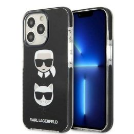 Karl Lagerfeld KLHCP13XTPE2TK iPhone 13 Pro Max 6,7 deklas Juodos spalvos/juodas Karl&Choupette Head