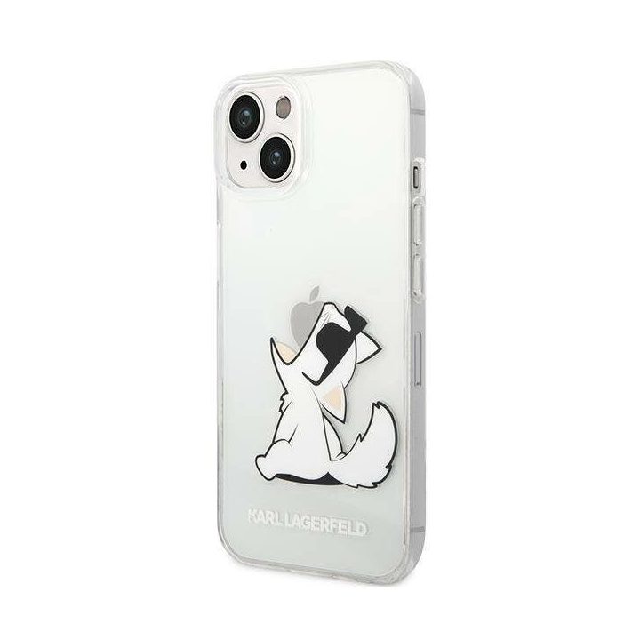 Karl Lagerfeld KLHCP14MCFNRC iPhone 14 Plus 6.7 deklas skaidrus / permatomas Choupette Fun