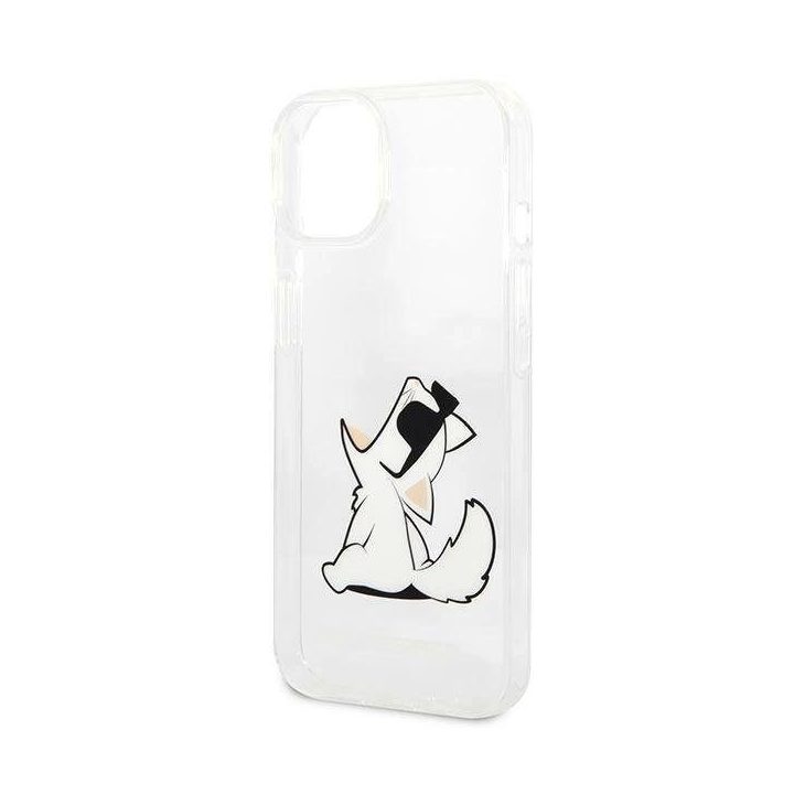 Karl Lagerfeld KLHCP14MCFNRC iPhone 14 Plus 6.7 deklas skaidrus / permatomas Choupette Fun