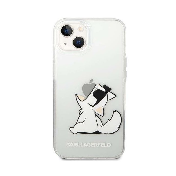 Karl Lagerfeld KLHCP14MCFNRC iPhone 14 Plus 6.7 deklas skaidrus / permatomas Choupette Fun