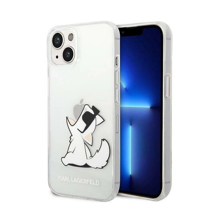 Karl Lagerfeld KLHCP14MCFNRC iPhone 14 Plus 6.7 deklas skaidrus / permatomas Choupette Fun